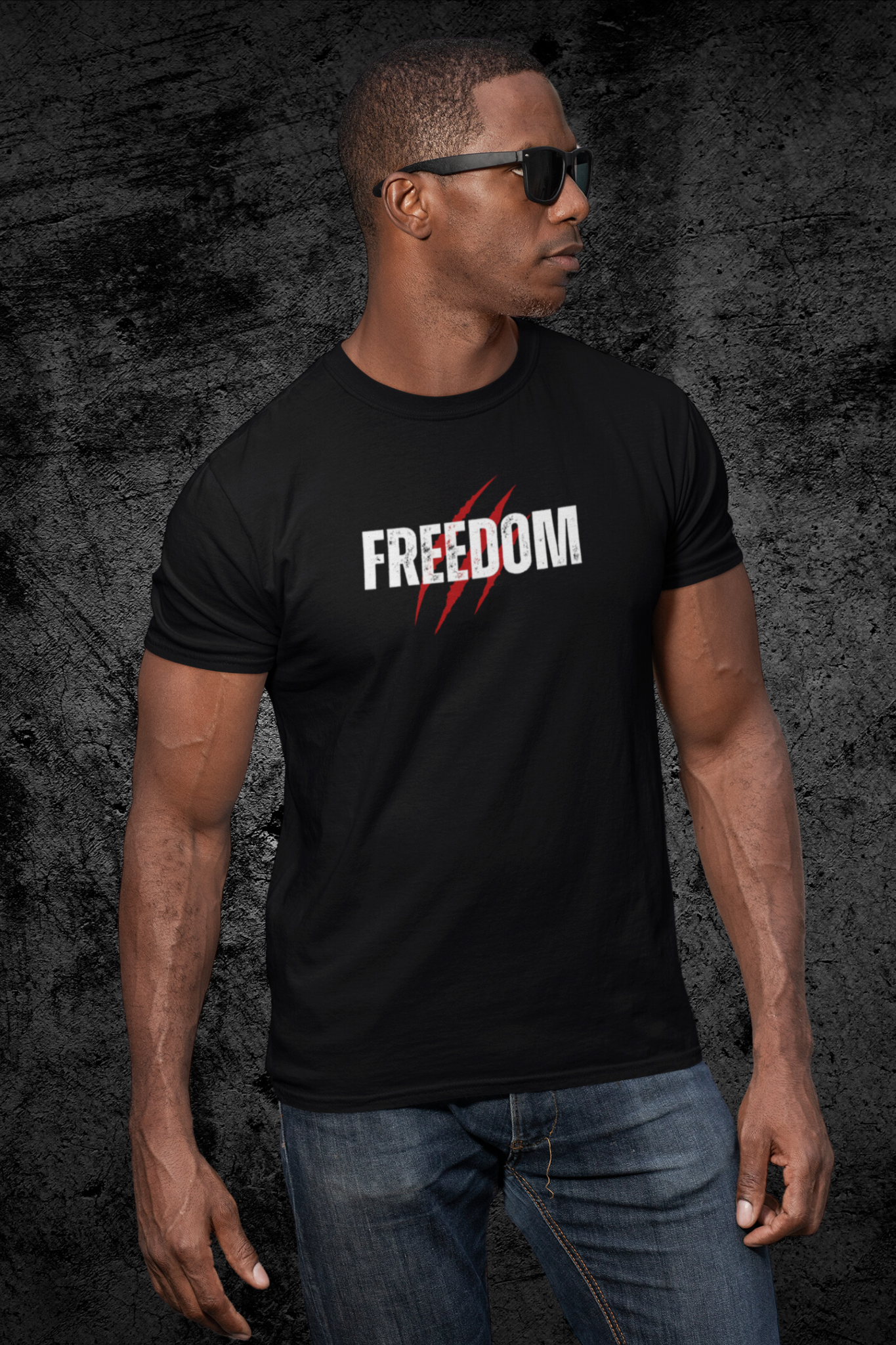 Men’s Premium Heavyweight Tee | Freedom - Decent American | Be Bold. Dream Big. Live Free.