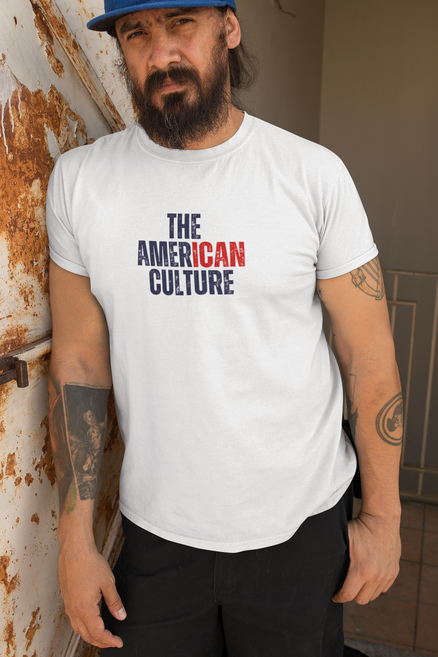 Men’s Premium Heavyweight Tee | The American Culture - Decent American | Be Bold. Dream Big. Live Free.