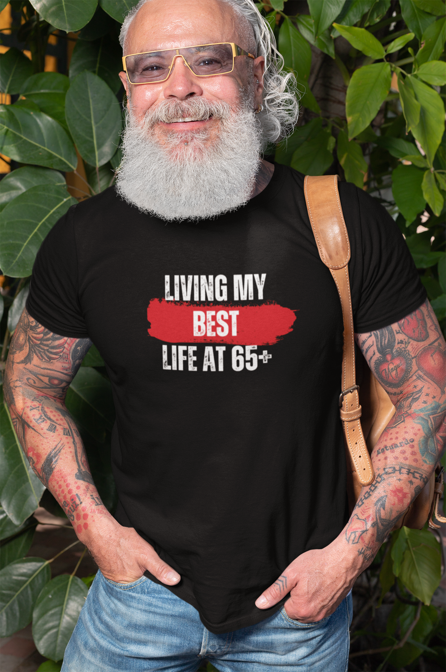 Men’s Premium Heavyweight Tee | 65+ - Decent American | Be Bold. Dream Big. Live Free.