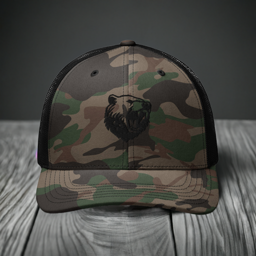 Camouflage trucker hat | Raging Bear