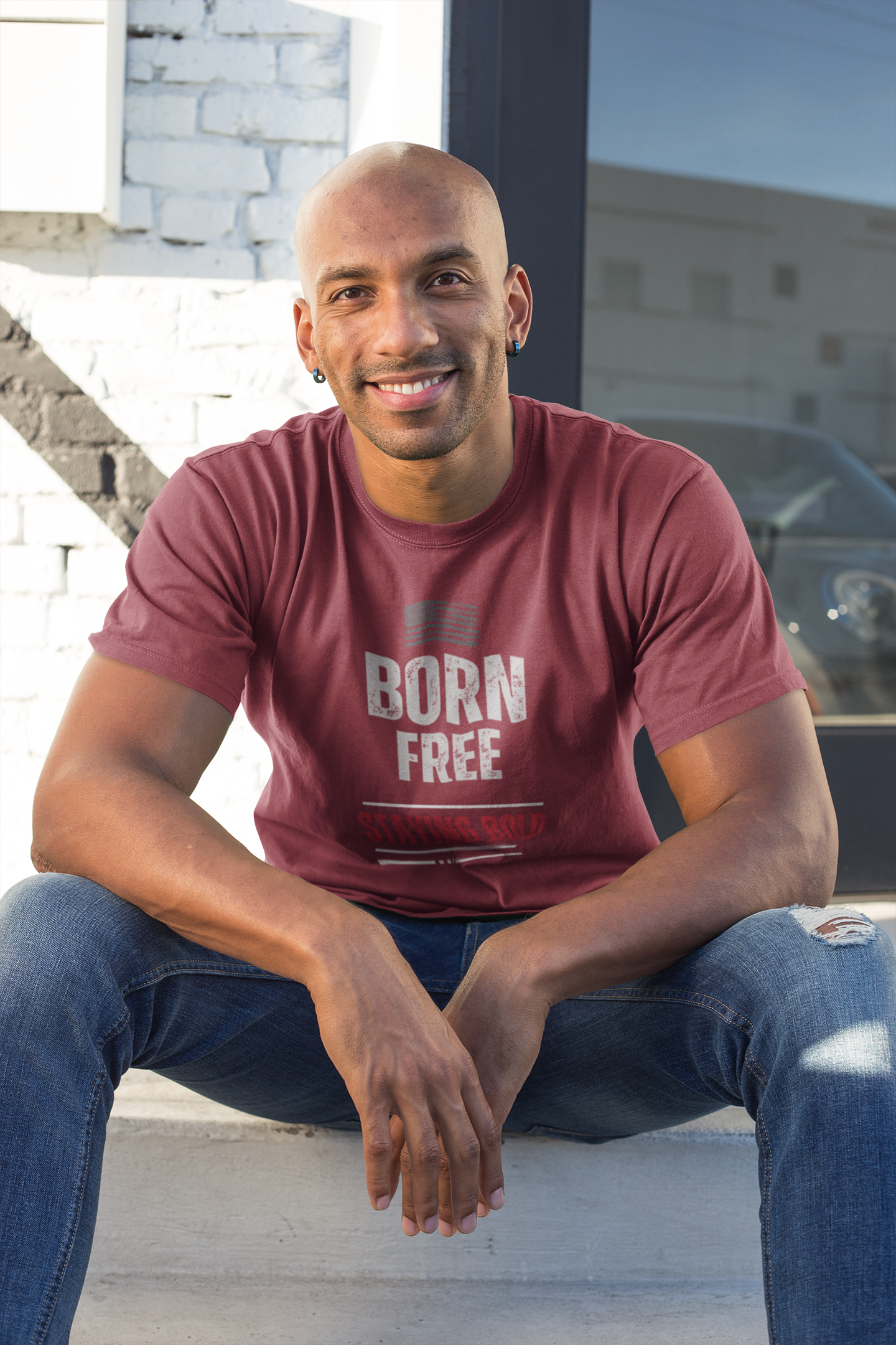 Men’s Premium Heavyweight Tee | Born Free